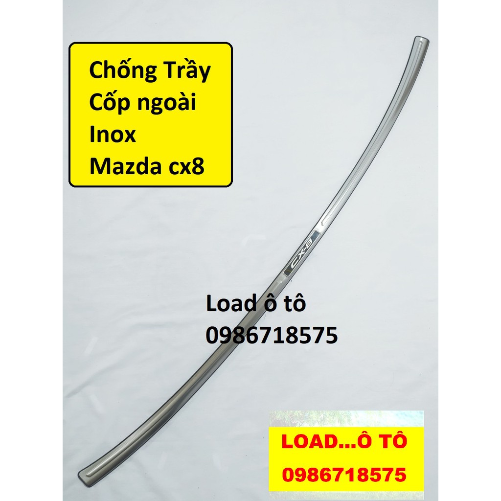 Chống Cốp Trong Và Ngoài Mazda CX8 2022-2019 Chất Liệu Inox Cao Cấp