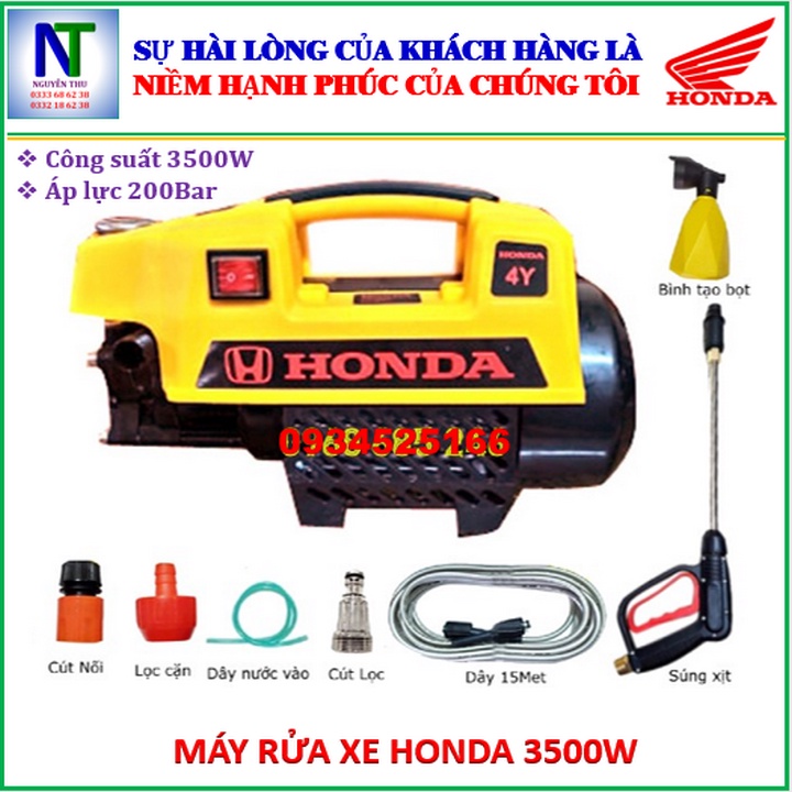 Siêu hot Máy rửa xe HONDA siêu khỏe. Màu vàng.