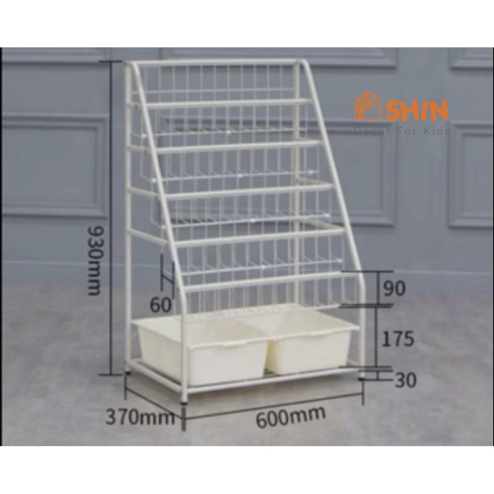 Kệ sách bằng sắt giá sách trẻ em