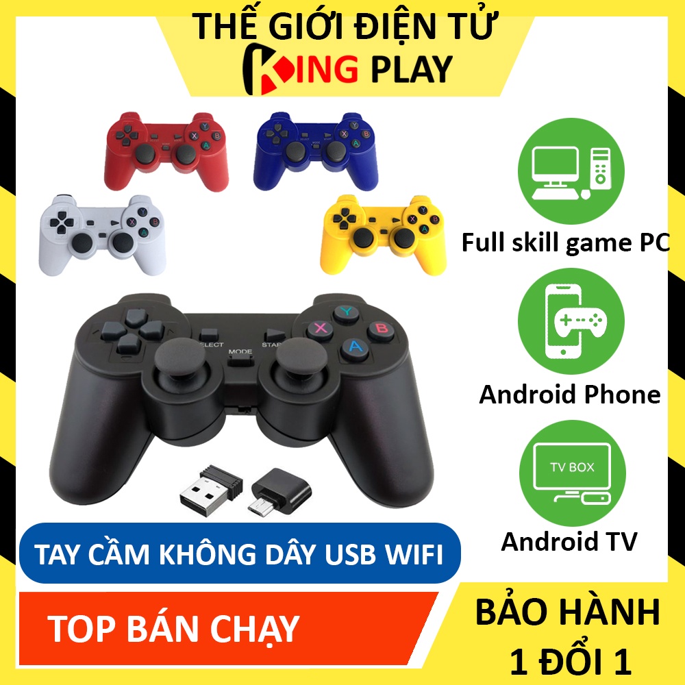 Tay cầm chơi game PC Laptop, Điện Thoại, TV Android, TV Box, PS3 - Tay cầm chơi game không dây 706 - Full skill Fo4, Pes