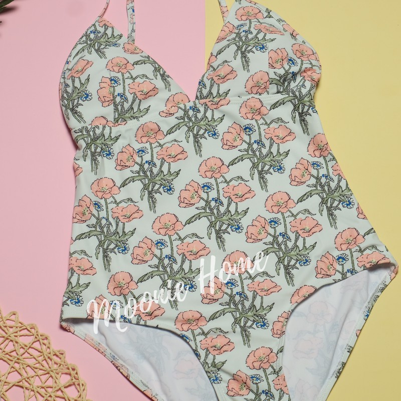 Bikini Nữ 1 Mảnh, Đồ Bơi Liền Thân Họa Tiết Hoa Nhí Nhẹ Nhàng Mã BN - 219 | BigBuy360 - bigbuy360.vn