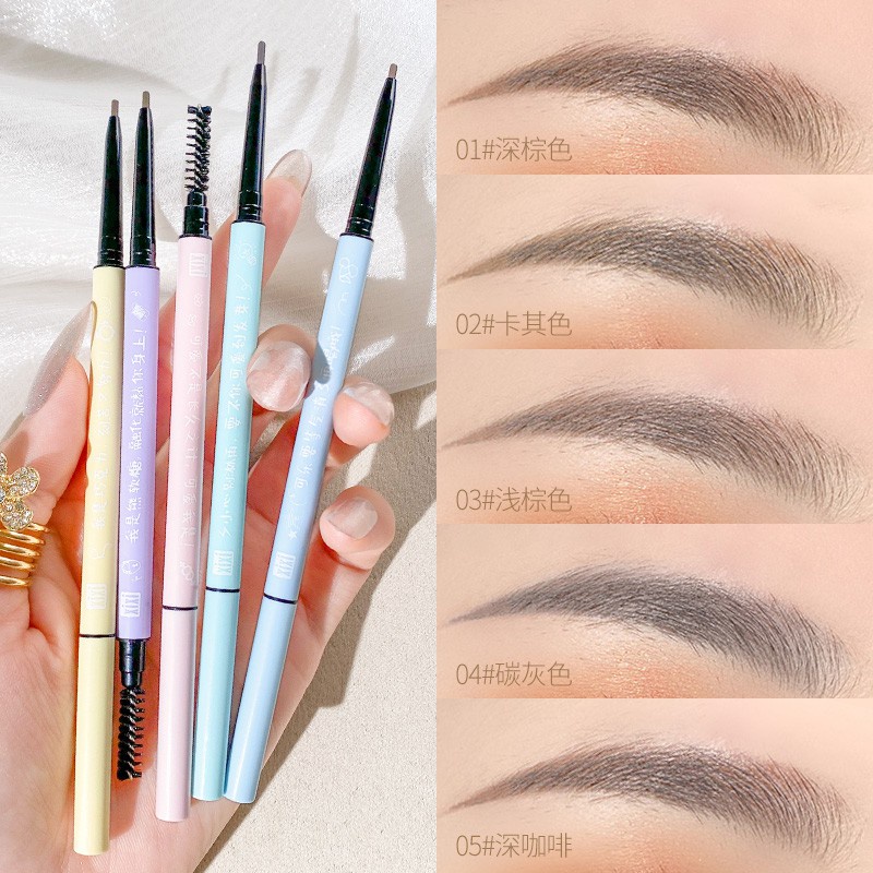 Bút kẻ lông mày XIXI hai đầu chống thấm nước và mồ hôi lâu trôi màu sắc tự nhiên | BigBuy360 - bigbuy360.vn