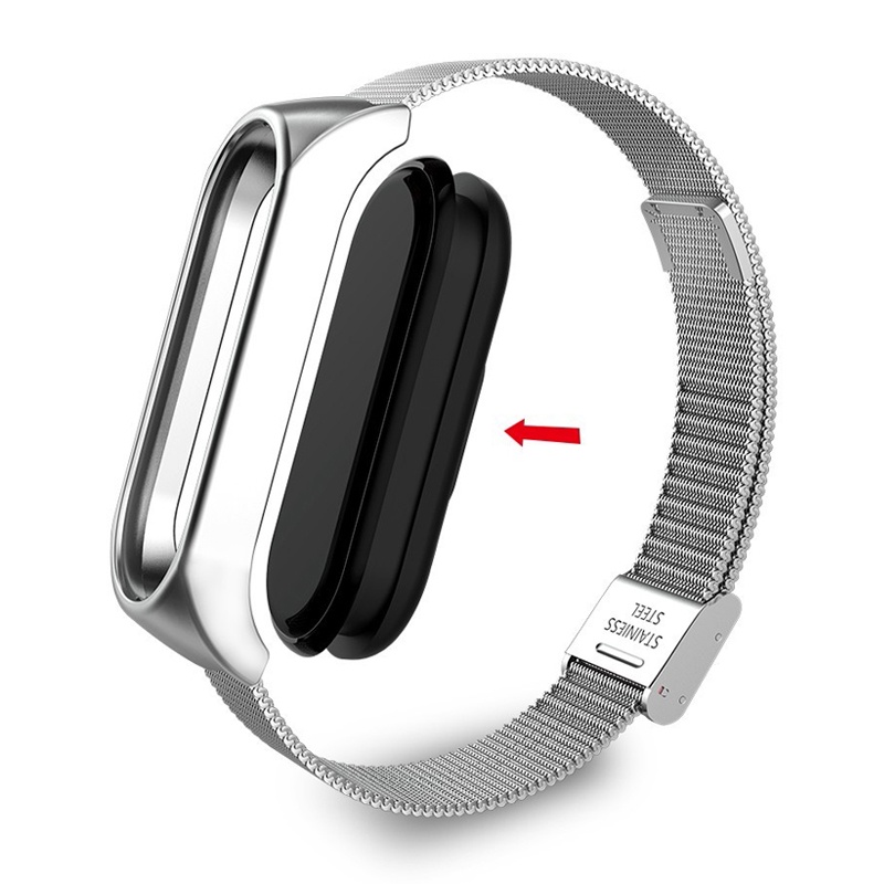 Dây Đeo Inox Nam Châm Cho Đồng Hồ Thông Minh Samsung Galaxy Fit2