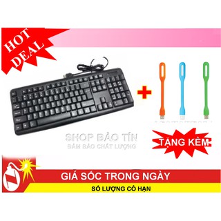 Bàn phím USB kb-3162 tặng kèm đèn led siêu sáng