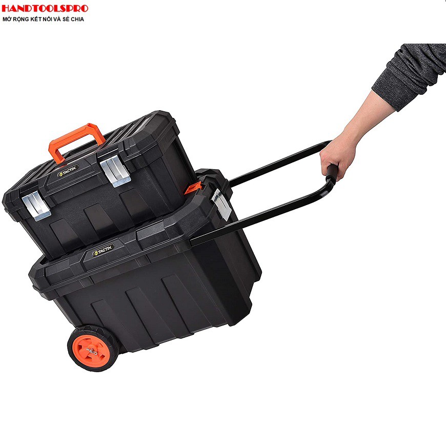 Hộp đựng dụng cụ bánh xe tay kéo 2in1 TACTIX 320310 61 x 37 x 37 cm