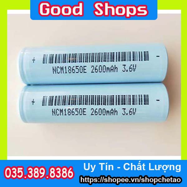 Pin Lithium NCM 18650E 2600mAh 3,7V - Xả 5C