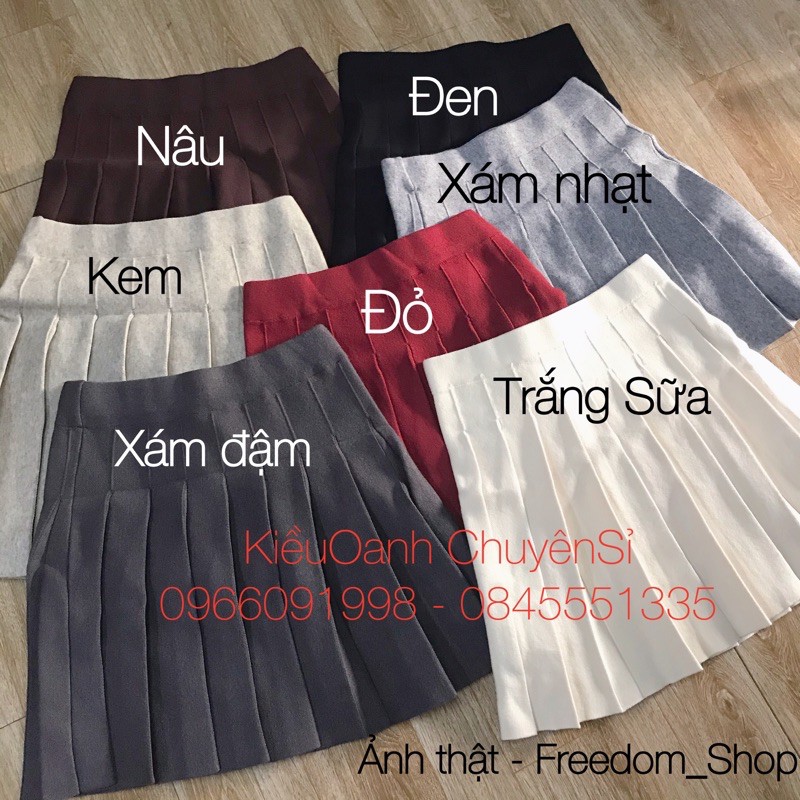 Chân váy len xếp ly QC Neww hot hit | BigBuy360 - bigbuy360.vn