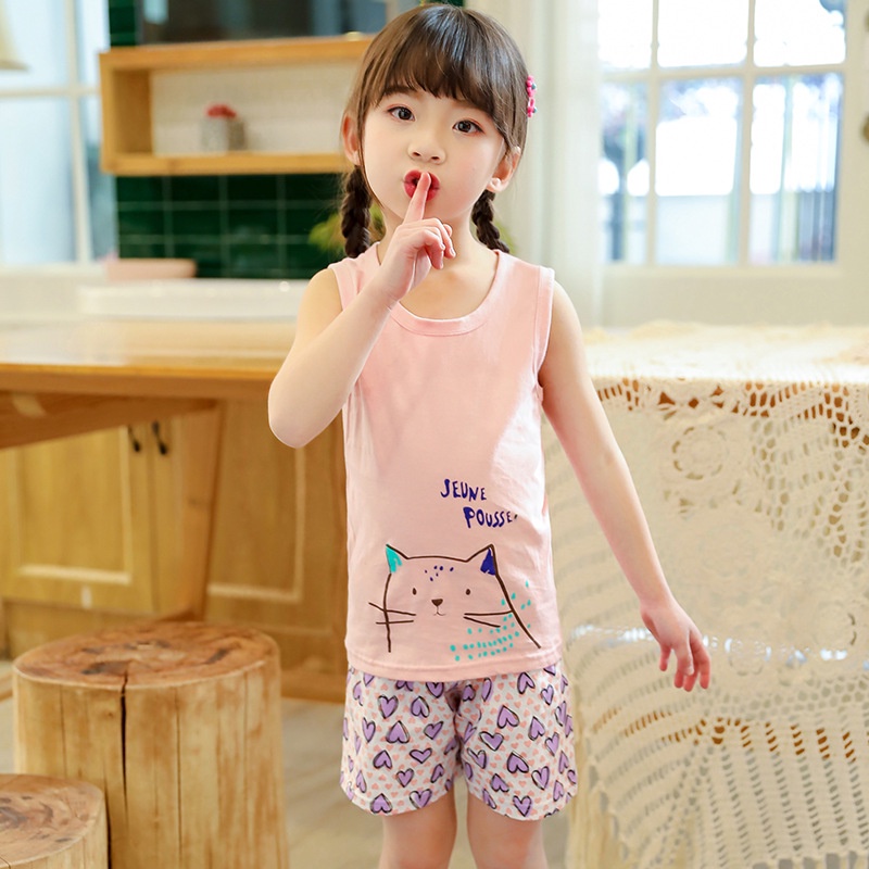 Bộ thun bé gái set thun 3 lỗ cho bé 100% coton BT22 size 90-140 6-30 kg thời trang trẻ em hàng quảng châu