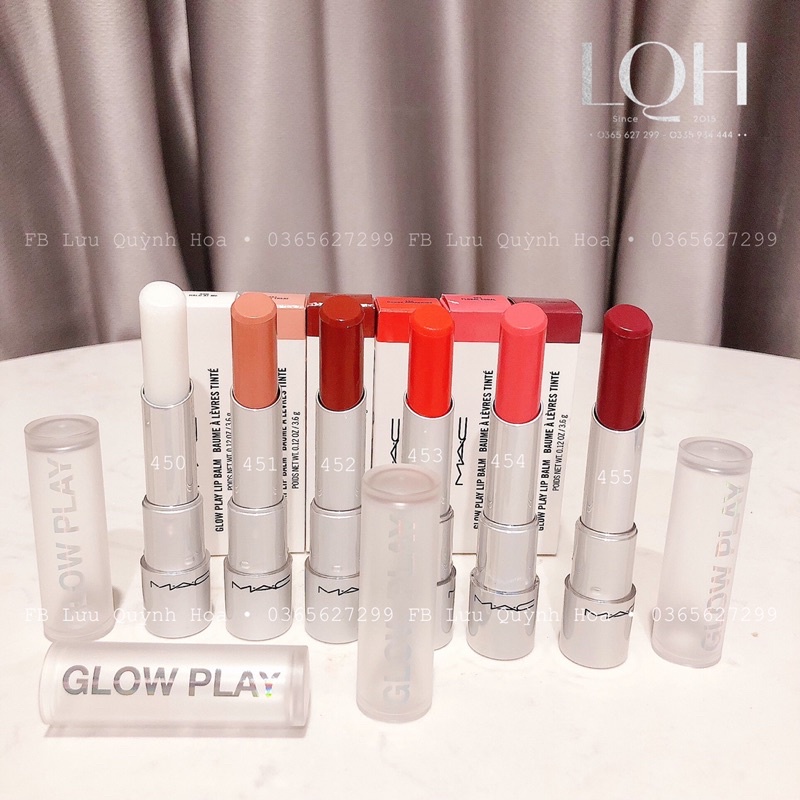 Son dưỡng MAC Glow Play Lip Balm đủ 6 màu | Tem phân phối chính hãng