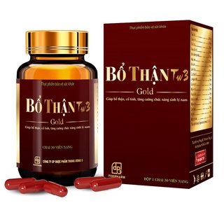 Bổ Thận TW3 Gold. Hỗ trợ sinh lý nam, bổ thận tráng dương, tăng cường cường sức khỏe (Lọ 30 Viên) - CHÍNH HÃNG