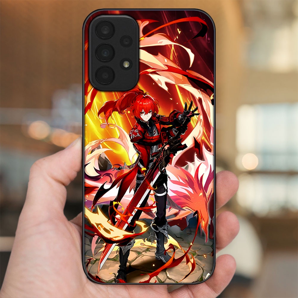Ốp lưng Samsung A23 viền đen in hình Diluc Genshin Impact