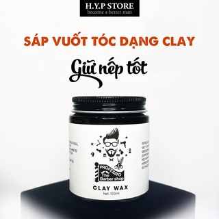 Sáp Vuốt Tóc Claywax Chính Hãng Hũ Thủy Tinh Cao Cấp Dành Cho Nam