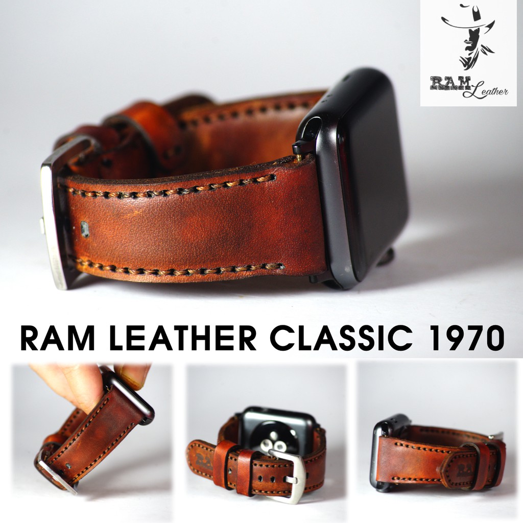 Dây đồng hồ RAM Leather vintage 1970 da bò Italia Vegtan cao cấp