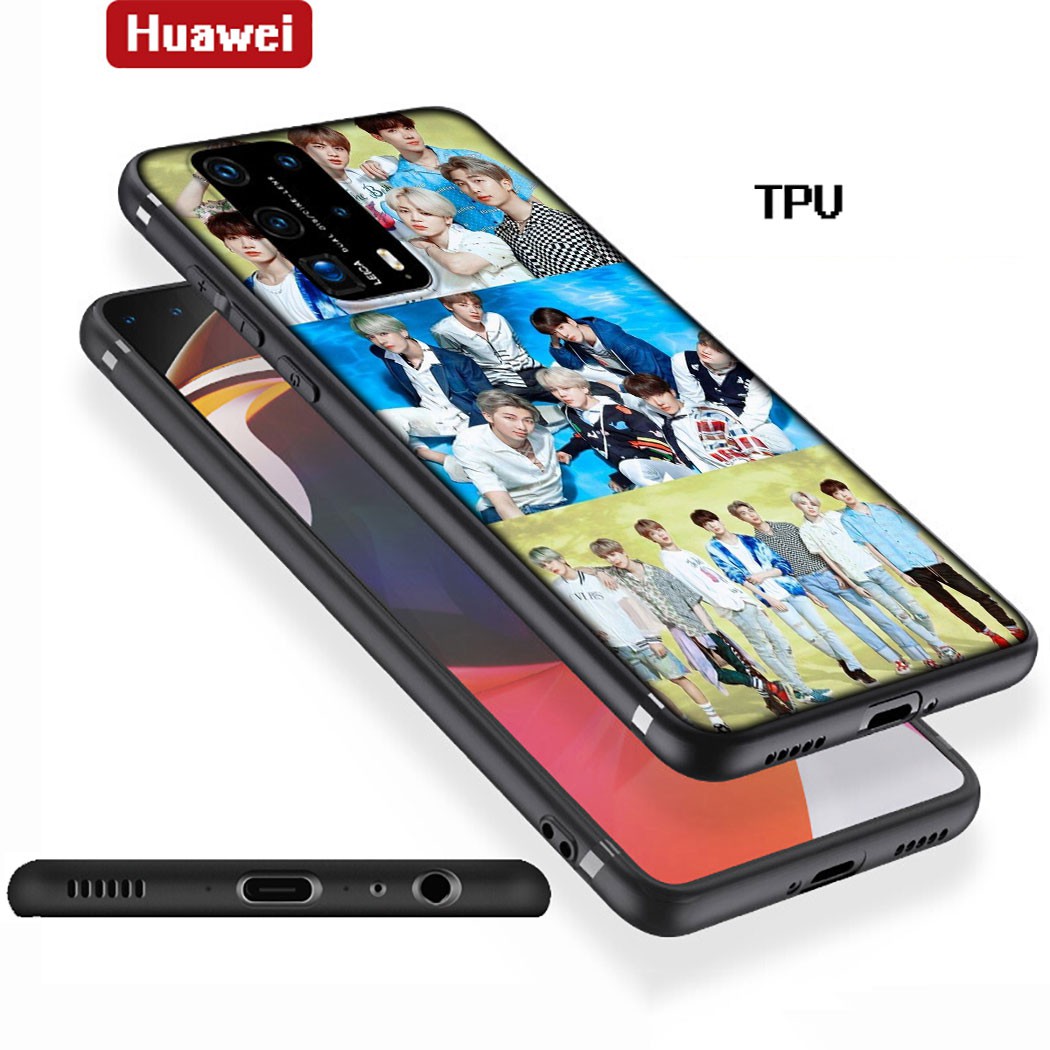 Ốp Lưng Silicone Mềm In Hình Bts Cho Huawei Honor View 20 Pro 10 Lite 20s 10x Max Iqi11