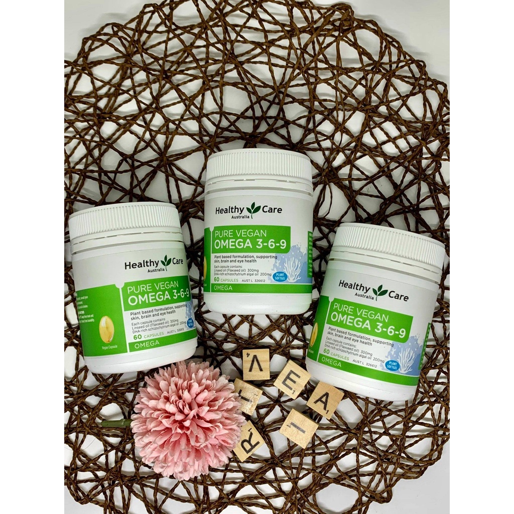 Bill Úc -  Healthy Care Pure Vegan Omega 369 60 viên