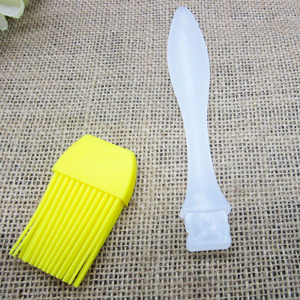 Set 4 cọ phết dầu bằng silicon không dính màu sắc ngẫu nhiên