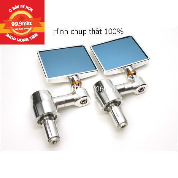 Gương Gù Rizoma Vuông Full Nhôm CNC Loại 1 - 1 Cái