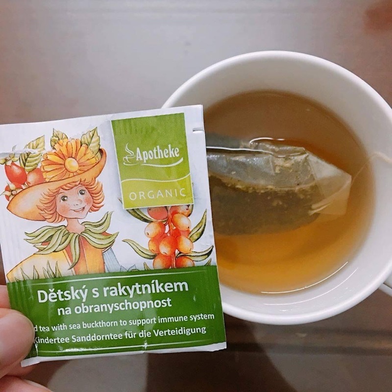 Trà tăng đề kháng - chống viêm đường hô hấp  hữu cơ cho bé Apotheke 9m