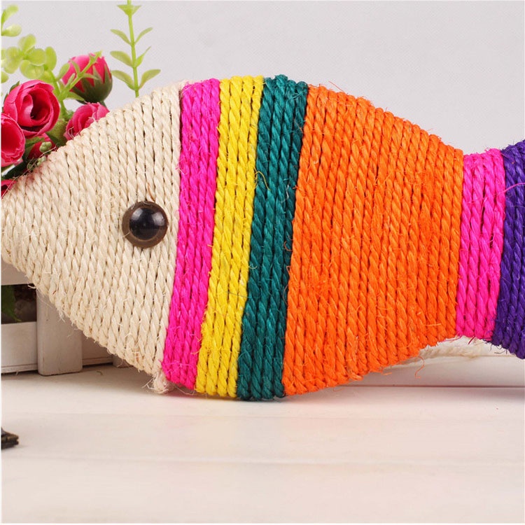 Đồ Chơi Cào Móng Hình Con Cá Cho Mèo (Có Dây Treo) BCM002 MIAOCAT