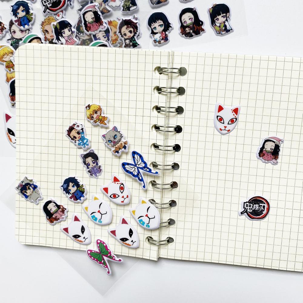 Sticker Anime Demon Slayer Dán Trang Trí Laptop / Va Li / Điện Thoại Chống Thấm Nước DIY