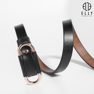 [Deal sang chảnh]  Dây thắt lưng nữ cao cấp da thật ELLY – ED57