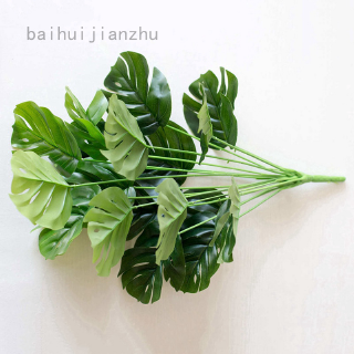 Nhánh 18 Nhánh Lá Xanh Nhân Tạo Bằng Nhựa Trang Trí Nhà Cửa/Sân Vườn