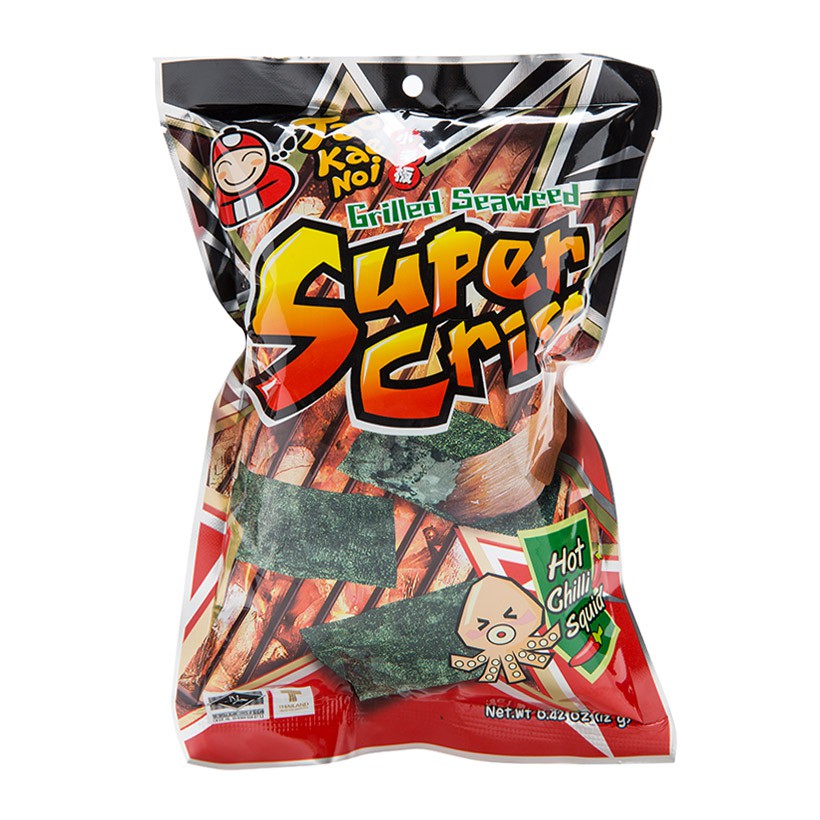 Snack Rong biển SUPER CRISP Vị Mực -Gói 24g