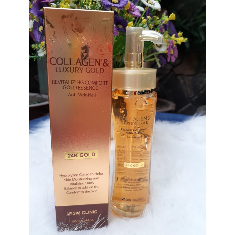 Serum/Tinh chất Vàng Collagen Luxury Gold 3W Clinic 150ml (mẫu mới)