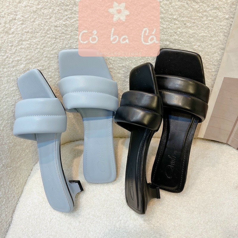 GUỐC NỮ COBALA SHOES - DÉP CAO GÓT QUAI BẢN TO VIỀN CHỈ D22012900