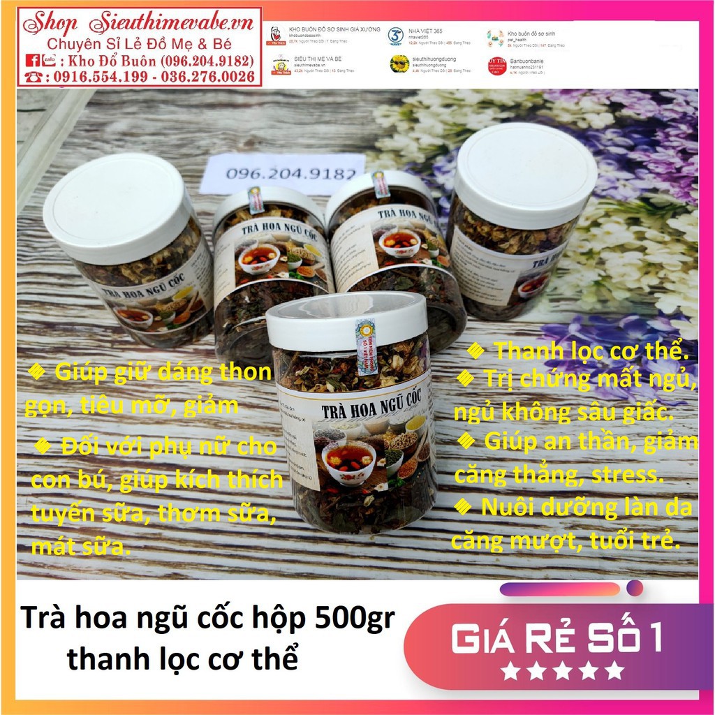 1 hộp 500g Trà hoa ngũ cốc loại ngon hàng tốt giá rẻ