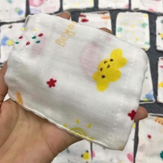Khẩu trang vải xô cho bé dưới 2 tuổi