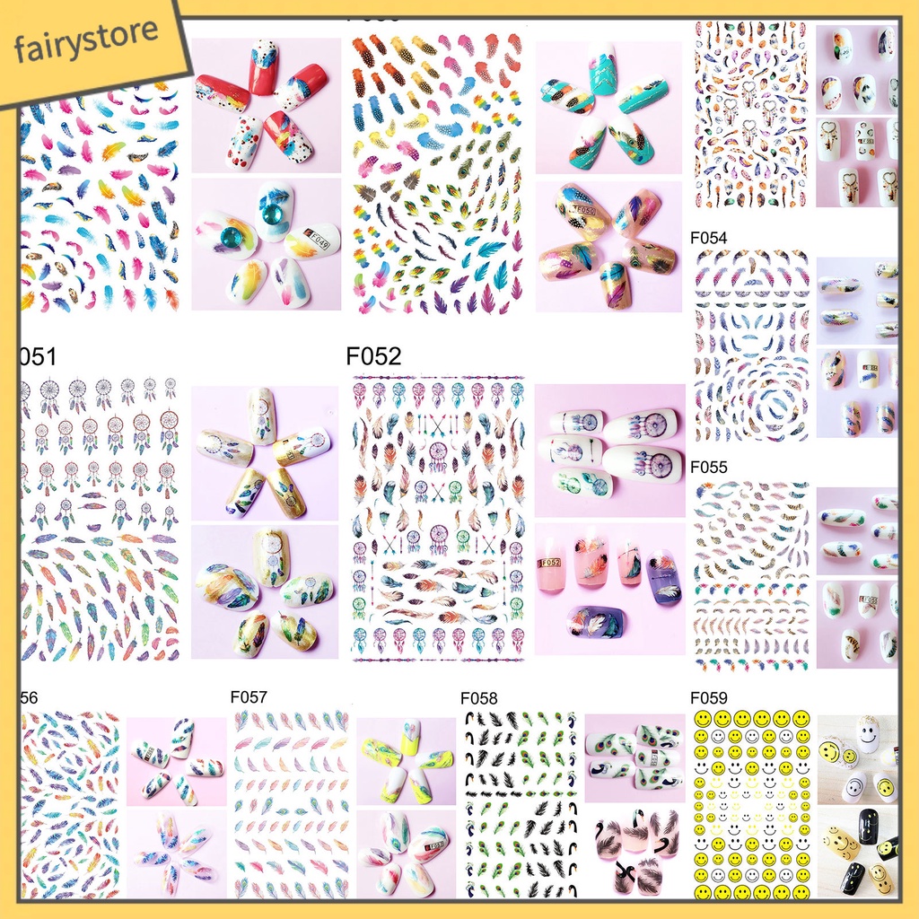 [Hàng mới về] Tấm hình dán trang trí móng tay nghệ thuật chuyên dụng chất lượng cao