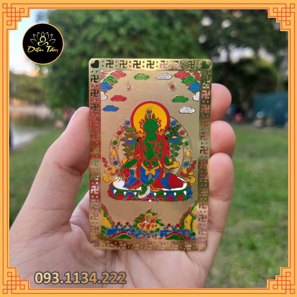 Thẻ bài Thập Tự Tại, Hoàng Thần Tài, Liên Hoa Sinh, Bảo Kiếp Ấn Darani, Tara,Văn ,quan âm tứ thủ, bát bảo cát tường...