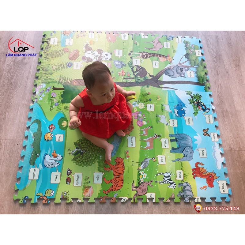 Thảm Xốp Ghép Sàn (lót sàn nhà) - Loại 1 Đủ Màu Lựa Chọn - Kích Thước 60 x 60CM