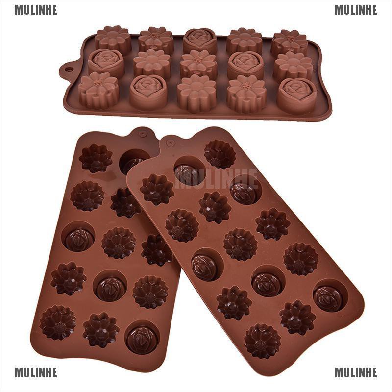 1 Khuôn Làm Bánh / Xà Phòng Hình Hoa Hồng Bằng Silicone