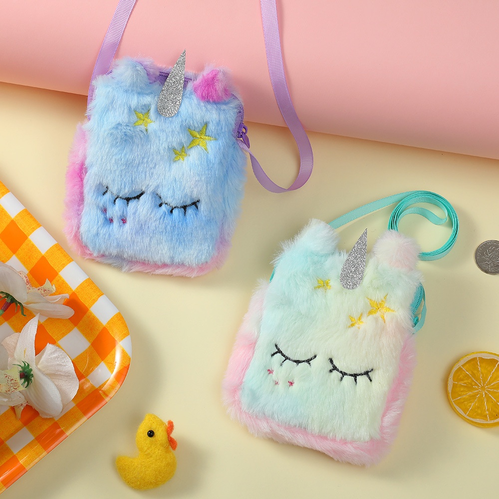 Túi Đeo Chéo Hình Kỳ Lân Dễ Thương Cho Bé