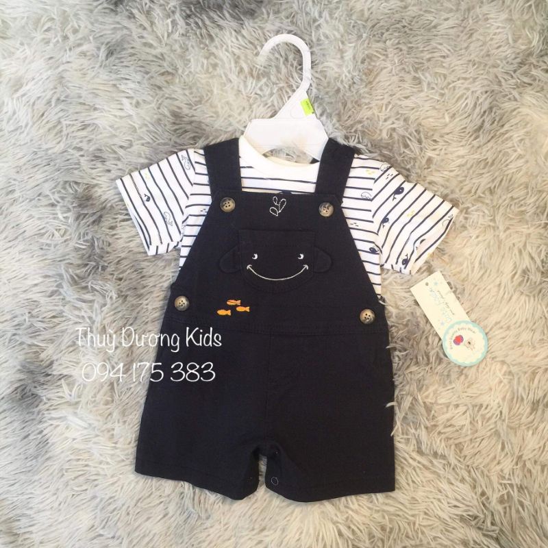 Set yếm Baby Shark Babyclub dư xịn cho bé 3m-18m