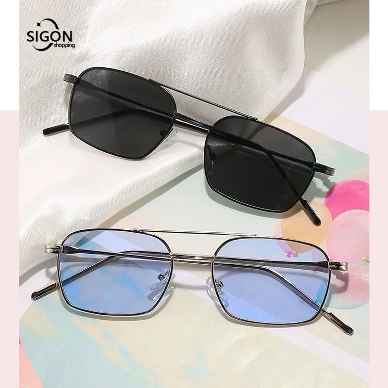 Kính Mát Tròng Màu Vàng Chống Tia UV Thời Trang Cho Cả Nam Và Nữ