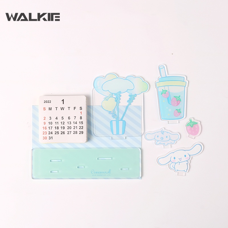 Lịch Để Bàn Diy Hình Cô Gái Anime Kuromi My Melody Cinnamoroll Dễ Thương