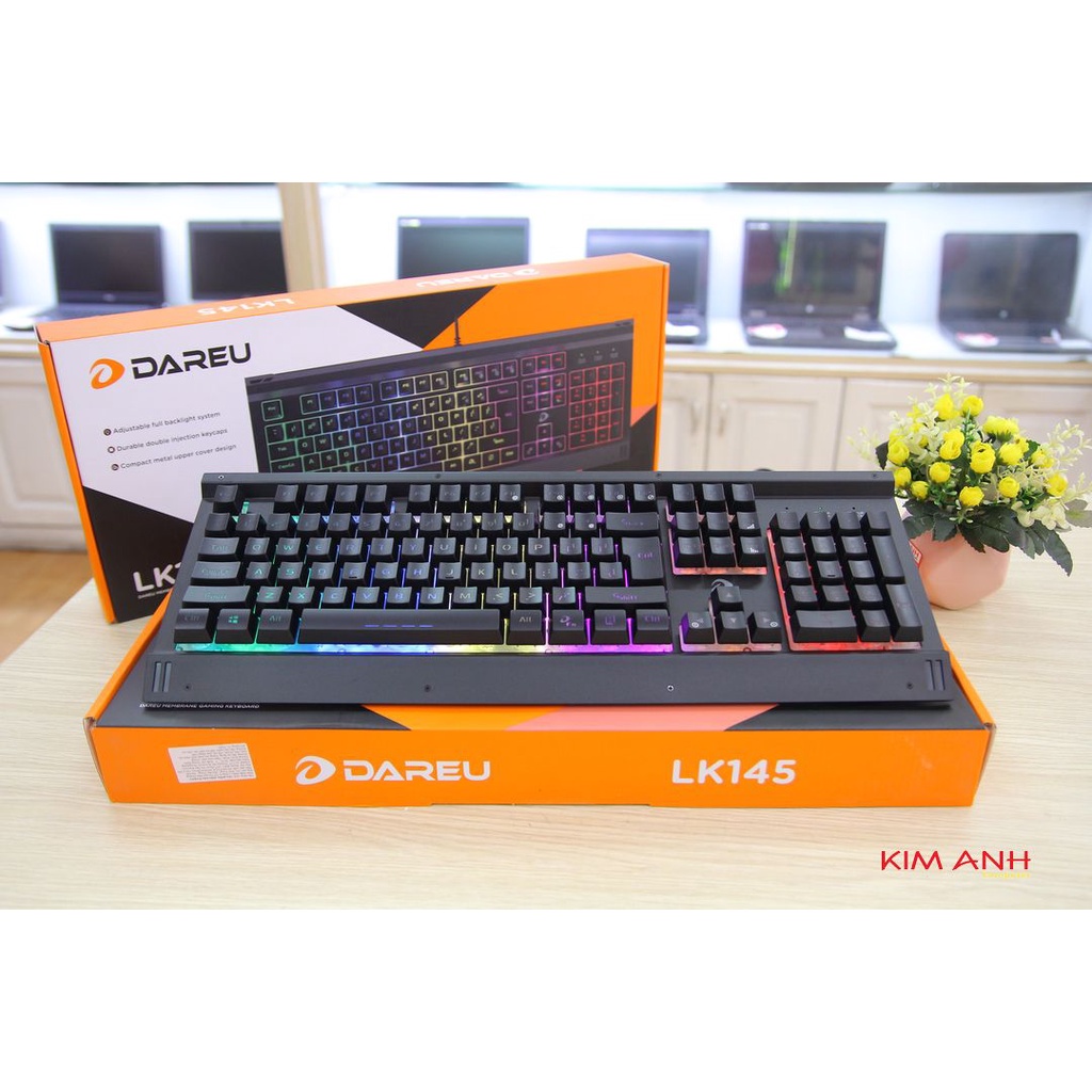 Bàn Phím Có Dây Giả Cơ Dareu LK145 USB Black Chính Hãng - Hoàng Long Computer
