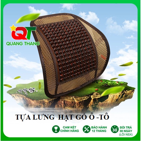 Tựa lưng lưới đan hạt gỗ cho ghế ô tô và văn phòng chống mỏi lưng | BigBuy360 - bigbuy360.vn