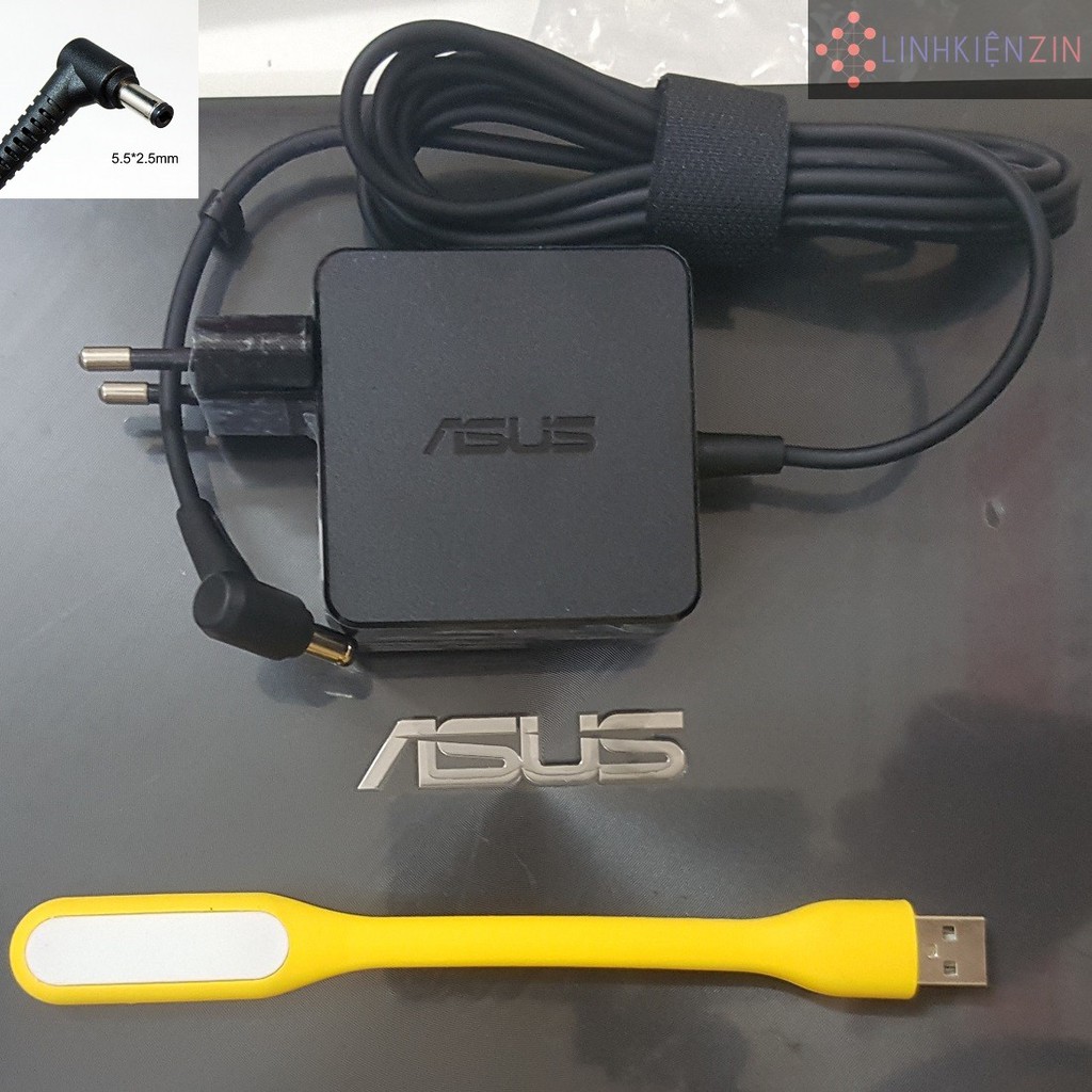 Sạc Laptop Asus F456UA F556UA F540LA F200MA F553MA 2.37A 45W dạng vuông Hàng Nhập Khẩu Bảo Hành 12 Tháng