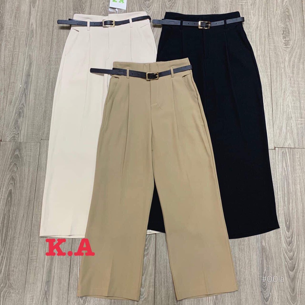 Quần ống rộng cúc chất kaki KAN2609 | BigBuy360 - bigbuy360.vn