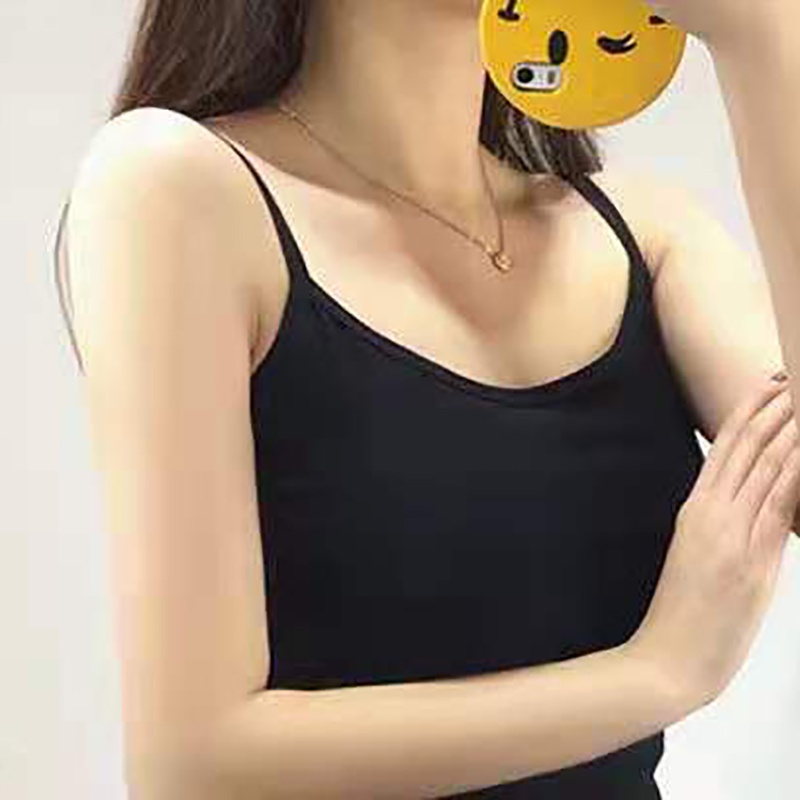 Áo hai dây IELGY cỡ lớn màu trơn phong cách thời trang mùa hè cho nữ