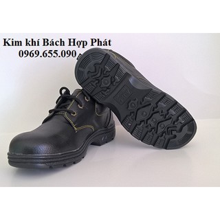Giày bảo hộ ABC đế đen, chỉ vàng