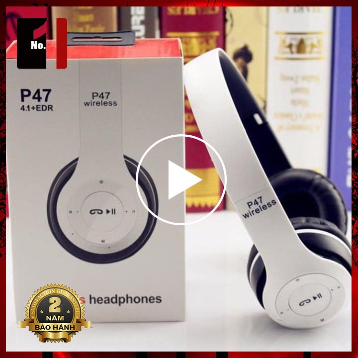Tai Nghe Nhạc Headphone Chụp Tai Bluetooth WIRELESS P47 Tai Nghe Điện Thoại Úp Tai Không Dây