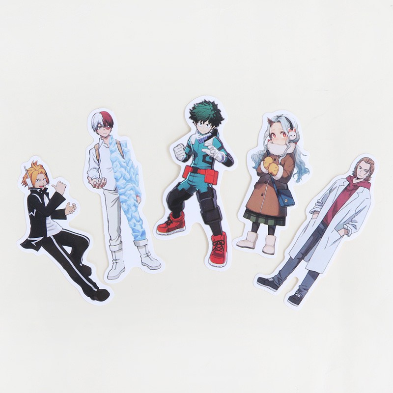 Set 73 nhãn dán hình anime trang trí đàn guitar / máy tính / ván trượt  My Hero Academia Sticker