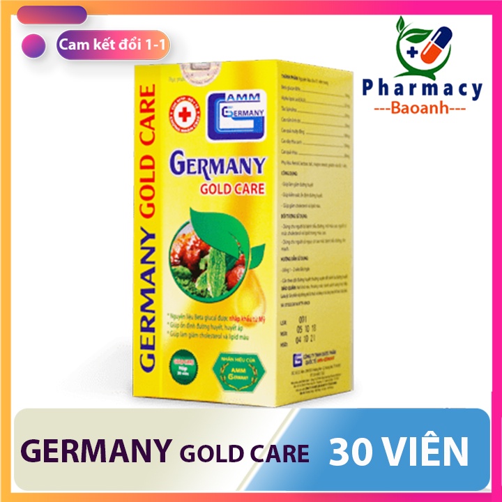 Germany Gold Care - viên uống hỗ trợ ổn định đường huyết, huyết áp