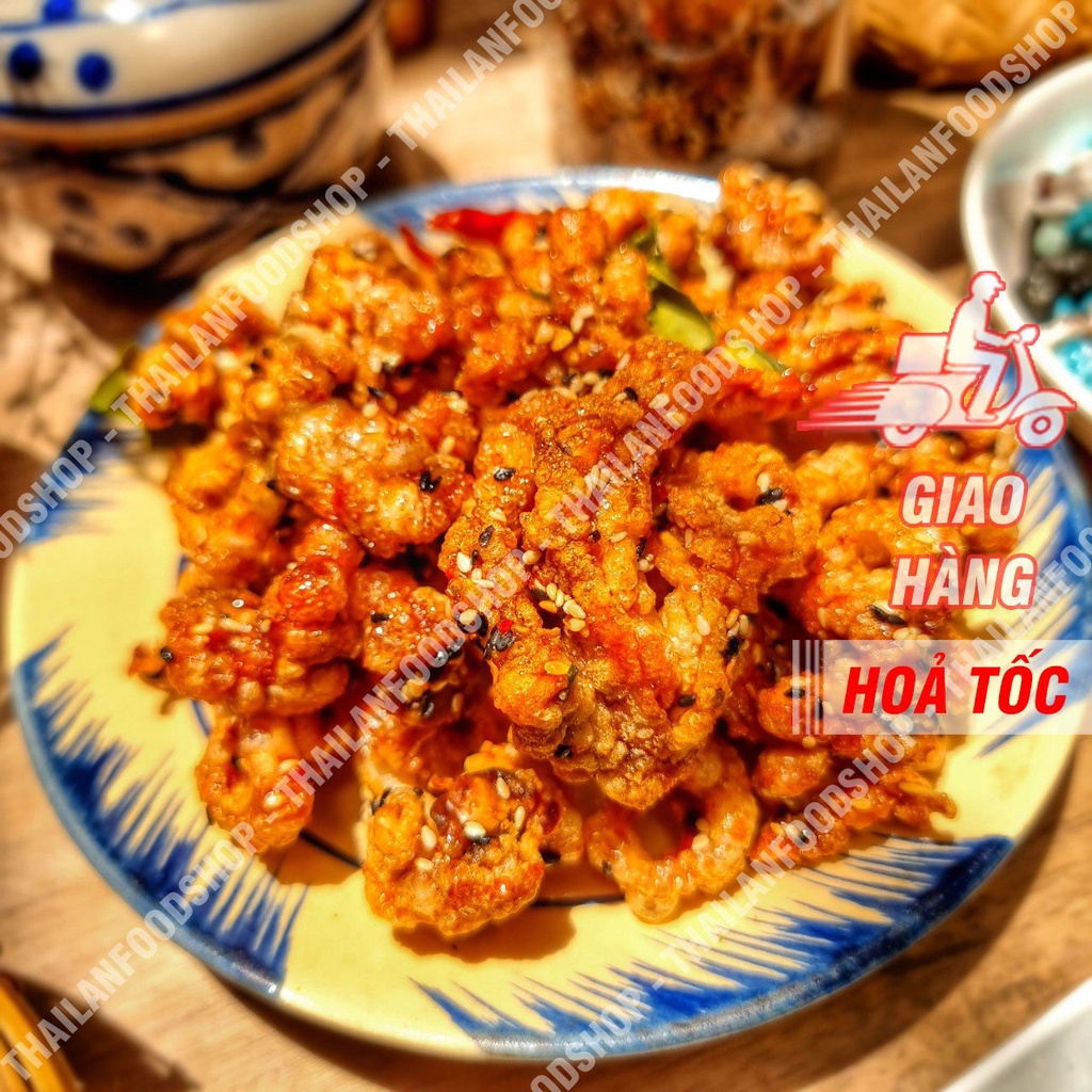 Chân Gà Rút Xương Sấy Giòn Sốt Chanh Dây Túi 1Kg - Ăn Liền