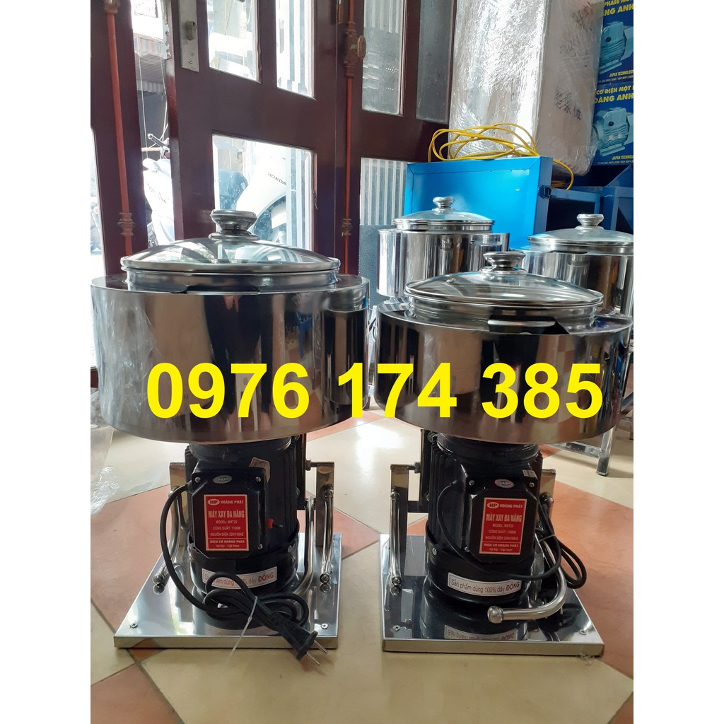 Máy xay thịt làm giò chả, pate, xúc xích có bao đá, công suất 1,1KW